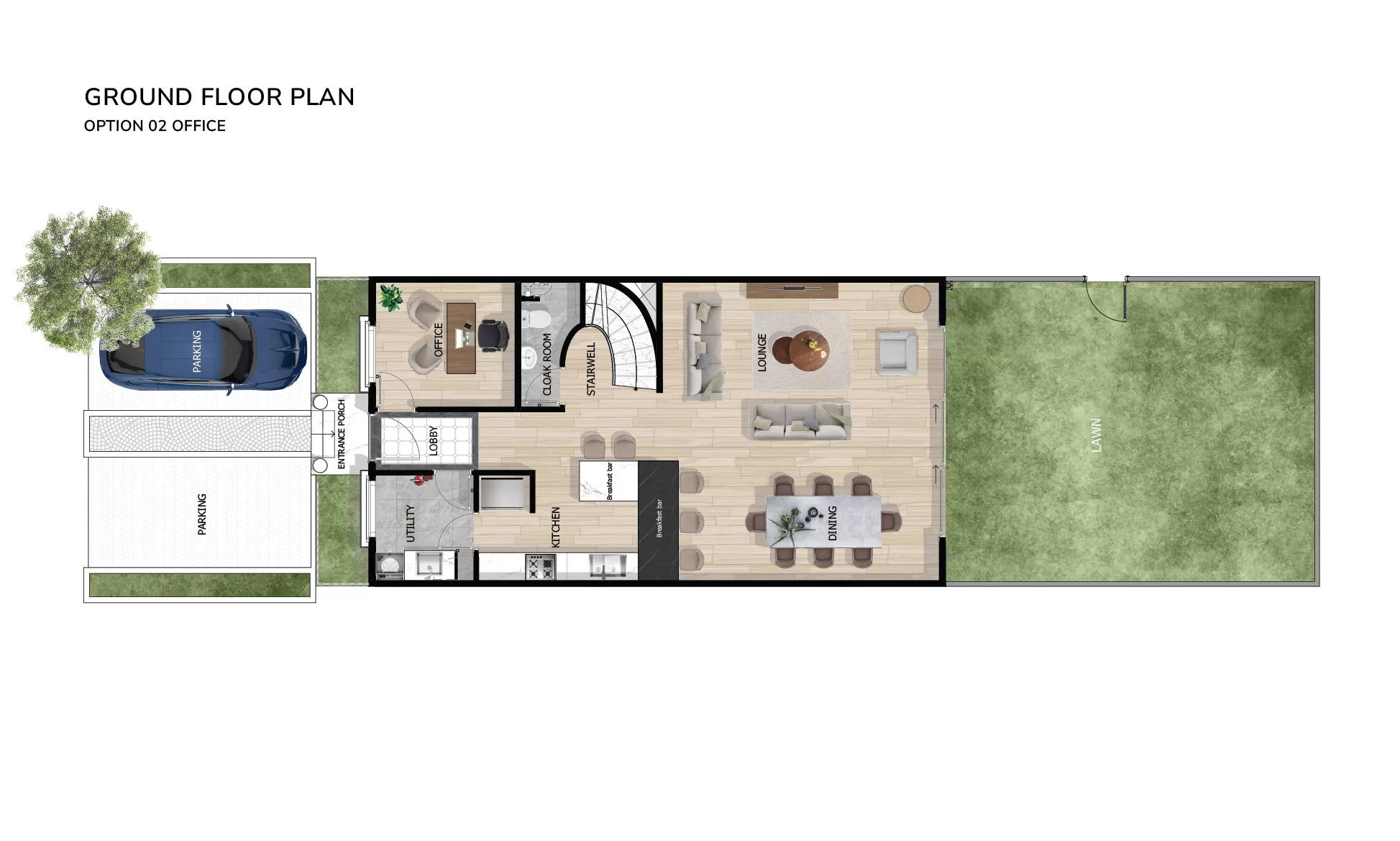 Silver Hill Extended ground floor with home office