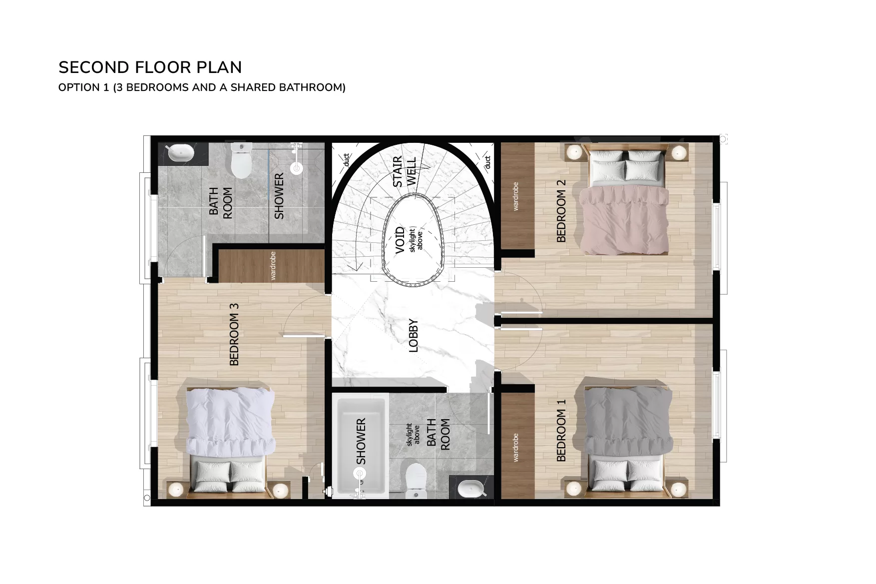 Silver Hill Phase 1 second floor, 3-bedroom option