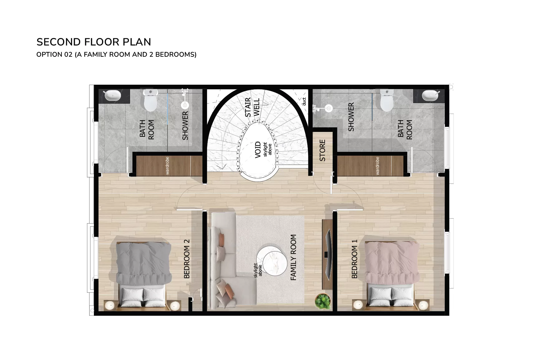 Silver Hill Phase 1 second floor, 4-bedroom option
